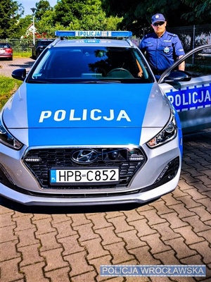 Policjant z komisariatu na wrocławskich Krzykach kolejny raz uratował ludzkie życie