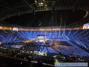 Stadion Tarczyński Arek widok ringu na murawie
