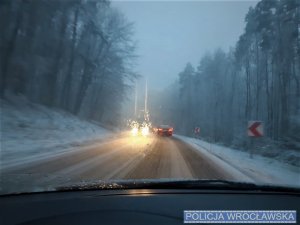 Zimowe warunki na drodze