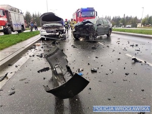 Niebezpieczne zdarzenie drogowe na ul. Buforowej