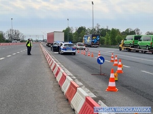 policjanci podczas działań