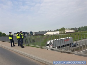 policjanci podczas działań