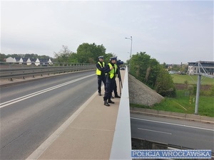 policjanci podczas działań