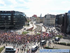 Spokojnie podczas sobotnich zgromadzeń na terenie Wrocławia