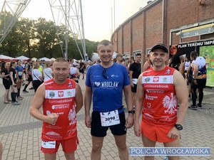I Zastępca KMP we Wrocławiu wziął udział w półmaratonie