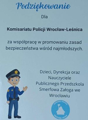 Podziękowania dla Policji