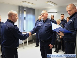 Uroczystość w Komisariacie Policji w Kobierzycach