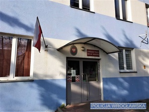 Fasada budynku Komisariatu Policji Wrocław-Grabiszynek