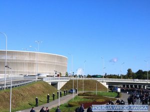 Bezpiecznie podczas meczu pomiędzy WKS Śląsk Wrocław i Górnik Zabrze