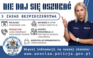 plakat &quot;nie daj się oszukać&quot;