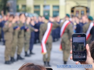 Ślubowanie słuchaczy klas mundurowych