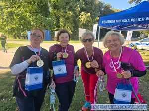 Turniej Nordic Walking dla seniorów o Puchar Komendanta Miejskiego Policji we Wrocławiu i Wójta Gminy Długołęka