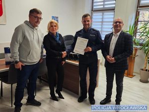 Podziękowania dla wrocławskiej Policji za współpracę