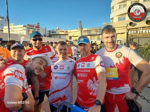 Policjanci z KWP we Wrocławiu promują IPA Games 2026 podczas Maratonu w Larnace