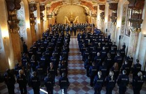 Uroczyste ślubowanie nowych policjantów we wrocławskim Oratorium Marianum