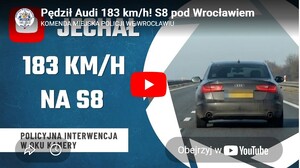 Niebezpieczna prędkość na drodze ekspresowej – kierowca Audi ukarany wysokim mandatem