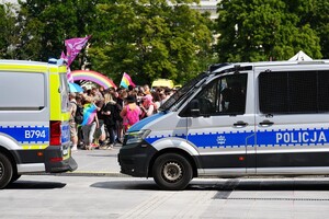 Zdjęcia z zabezpieczenia Marszu Równości