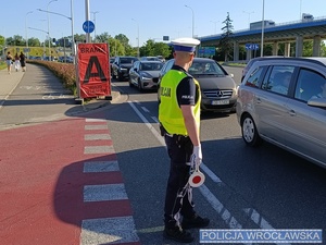 radiowozy policji i policjanci podczas zabezpieczenia koncertu