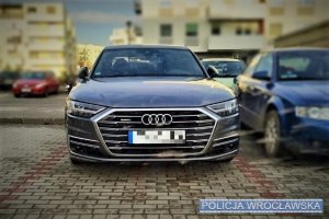 Luksusowe Audi odzyskane przez wrocławskich kryminalnych