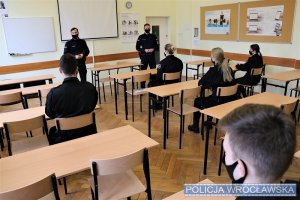 Spotkanie policjantów z uczniami