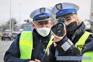 Policyjne szkolenie na wjeździe do Wrocławia