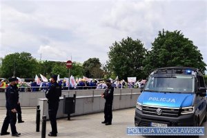 Protest górników