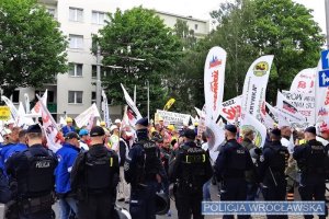 Bezpiecznie podczas dzisiejszego zgromadzenia na terenie Wrocławia