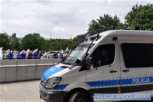 Protest górników