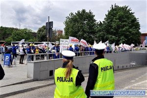 Protest górników