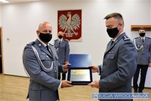 Komendant Miejski Policji we Wrocławiu z Zastępcą