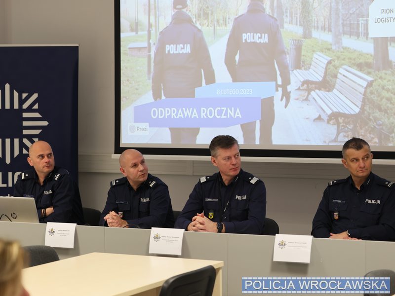 Wrocławscy policjanci podsumowali 2022 rok - Bieżące informacje