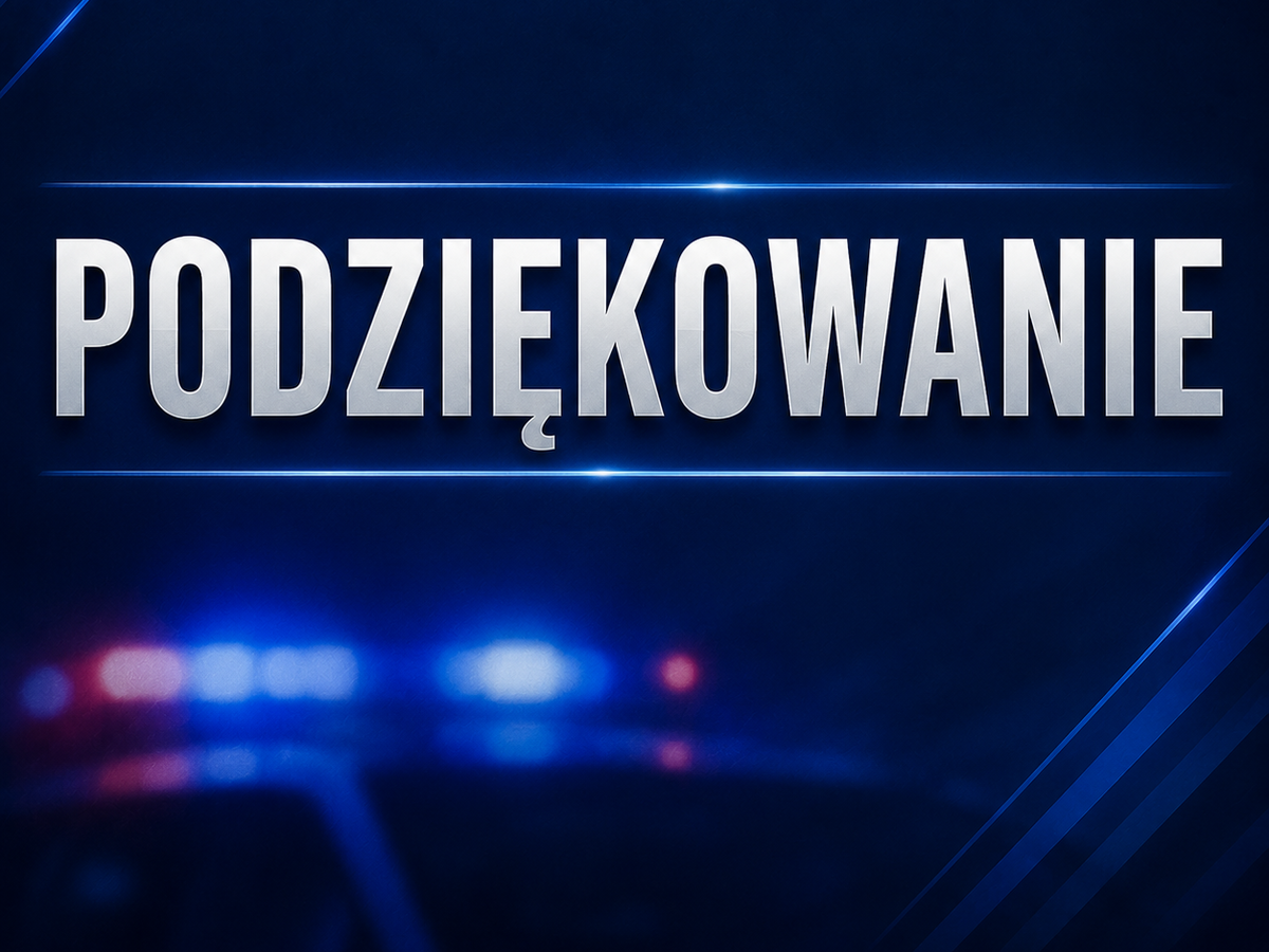Podziękowania dla policjantów z Komisariatu Policji Wrocław-Rakowiec za interwencję