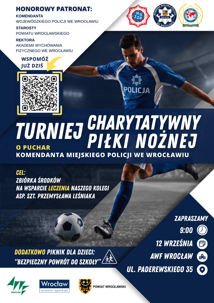 Charytatywny Turniej Piłki Nożnej i Piknik „Bezpieczna droga do szkoły” we Wrocławiu