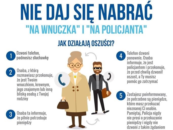 Seniorzy stracili ponad 180 tysięcy złotych. Porozmawiaj z bliskimi, zanim zadzwoni oszust